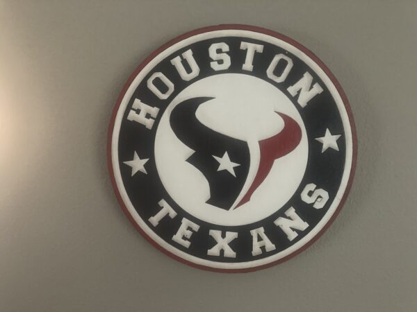 Houston Texans Round Logo Sign
